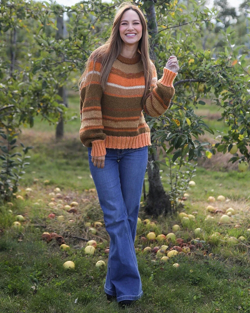 Inez Striped Crew