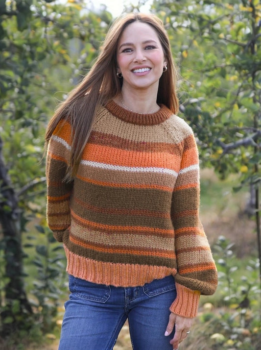 Inez Striped Crew