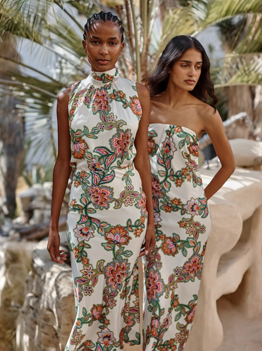 Luka Top in Floral Lattice