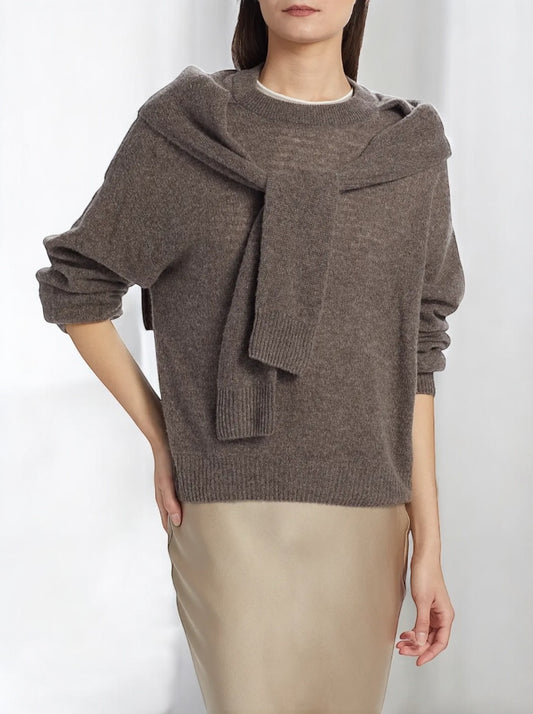 Cloud Cashmere Layered Crewneck