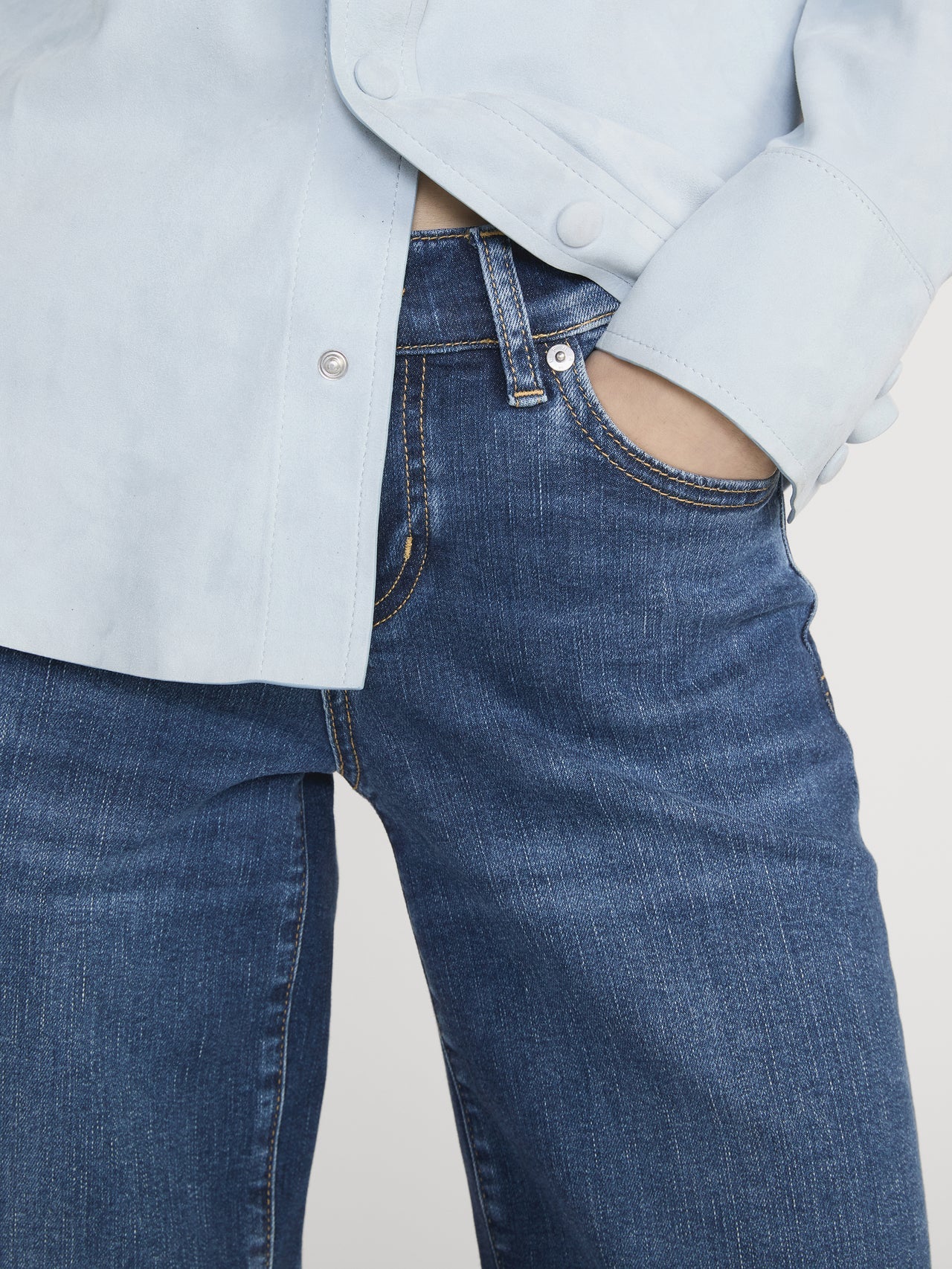 Low Rise Slim Palazzo in Femma