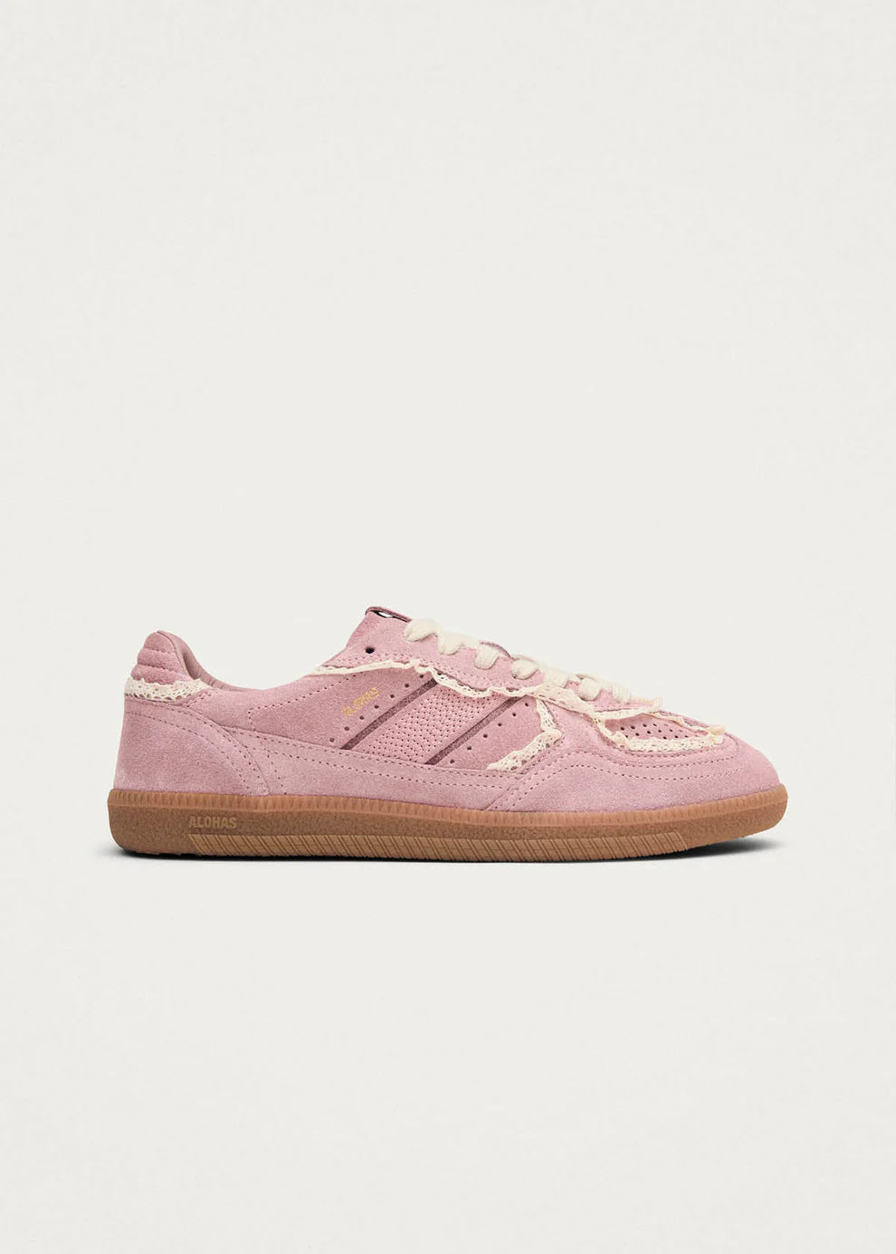 TB.490 Crochet Pink Leather Sneaker