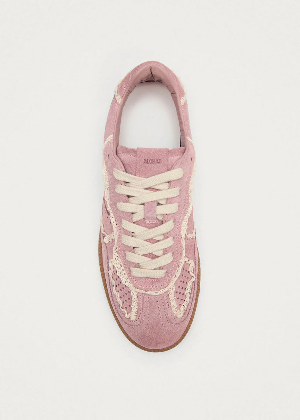 TB.490 Crochet Pink Leather Sneaker
