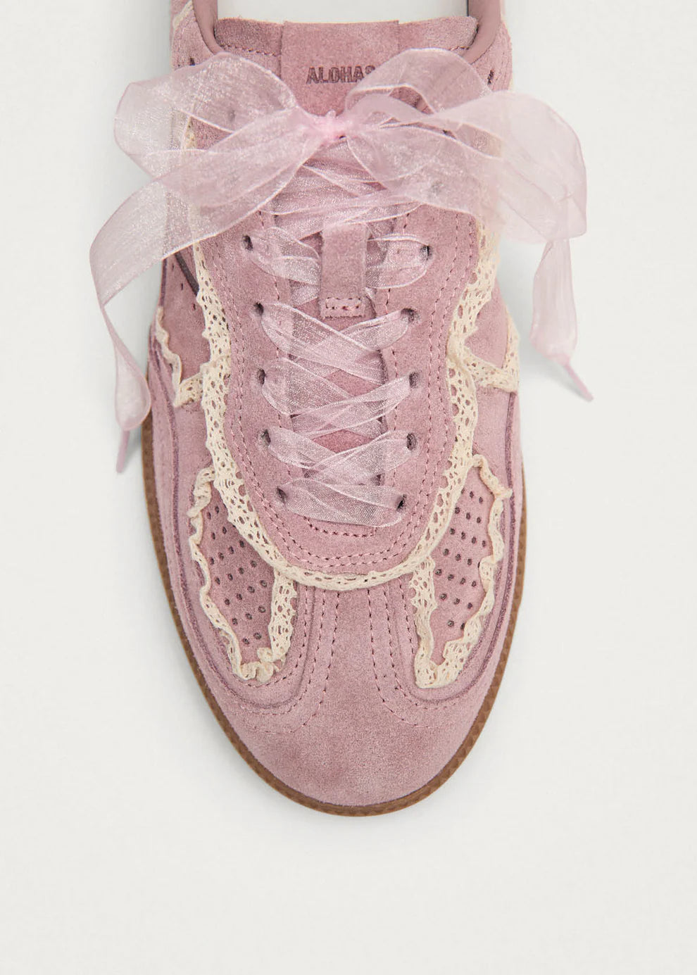 TB.490 Crochet Pink Leather Sneaker