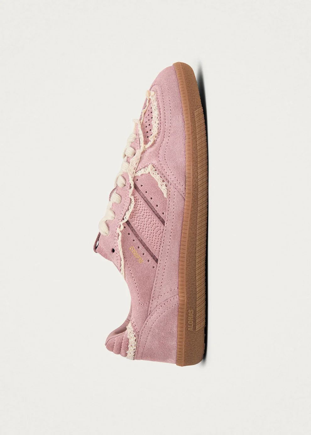 TB.490 Crochet Pink Leather Sneaker