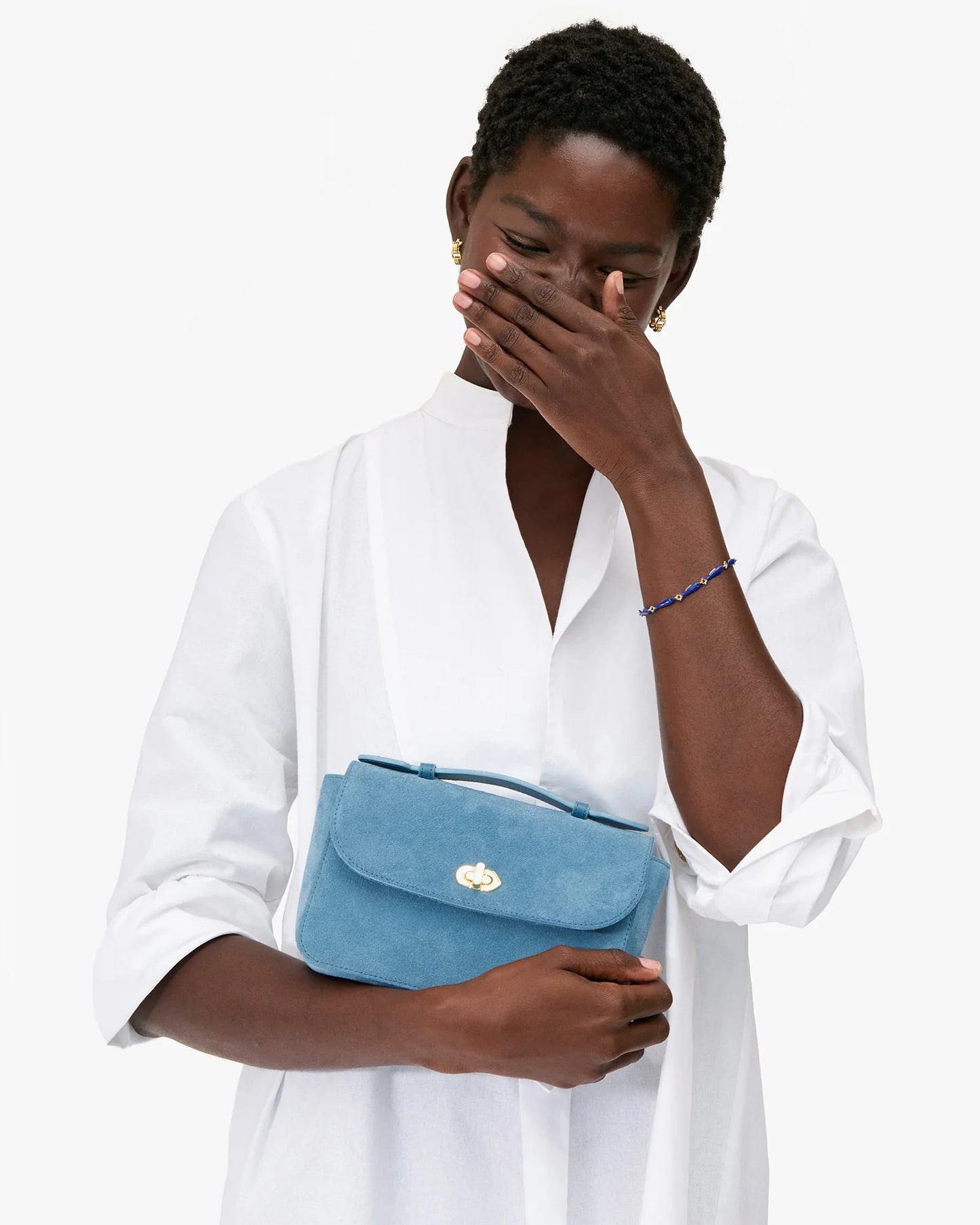 Kathryn in Suede Desert Blue