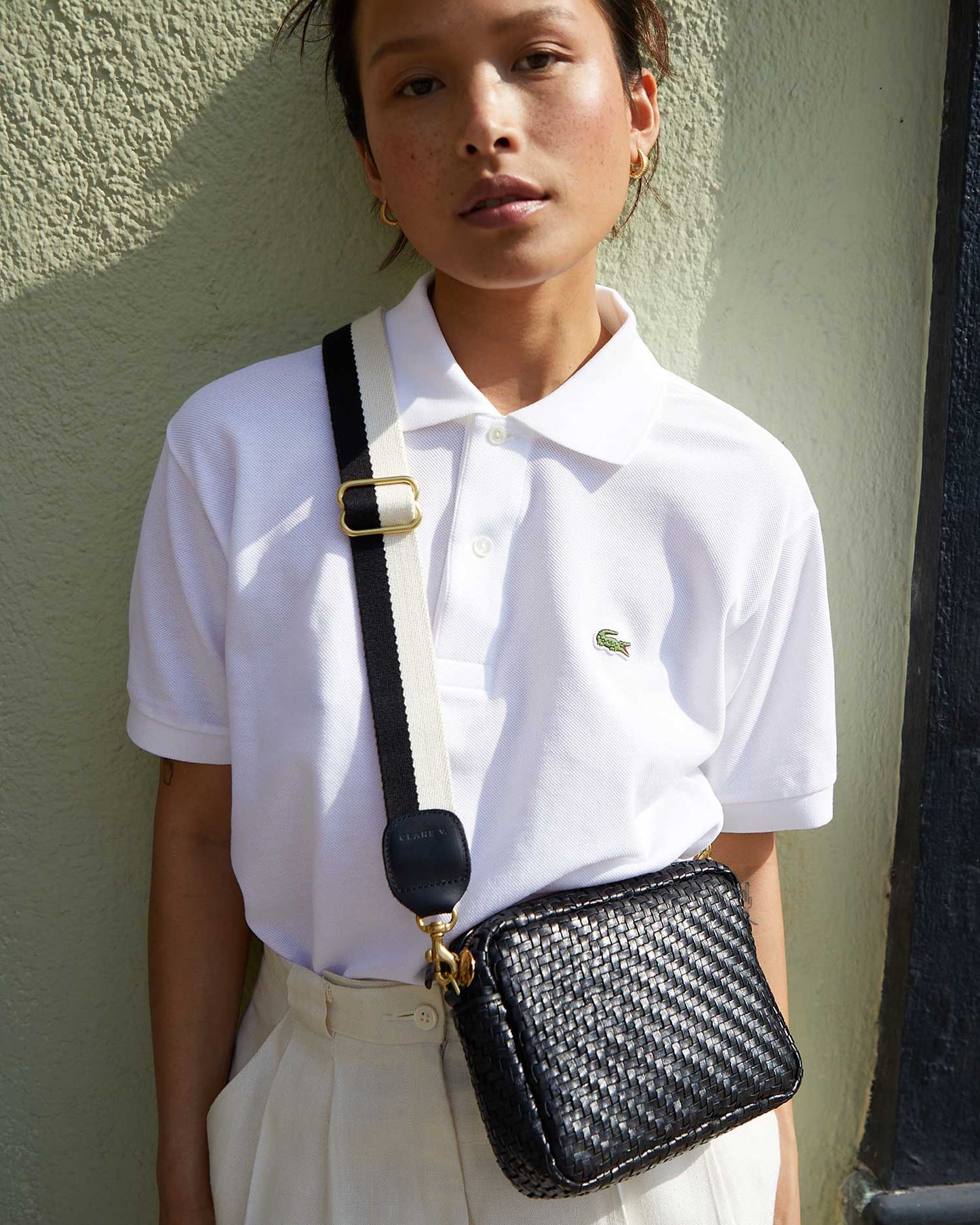 Midi Sac in Black Woven