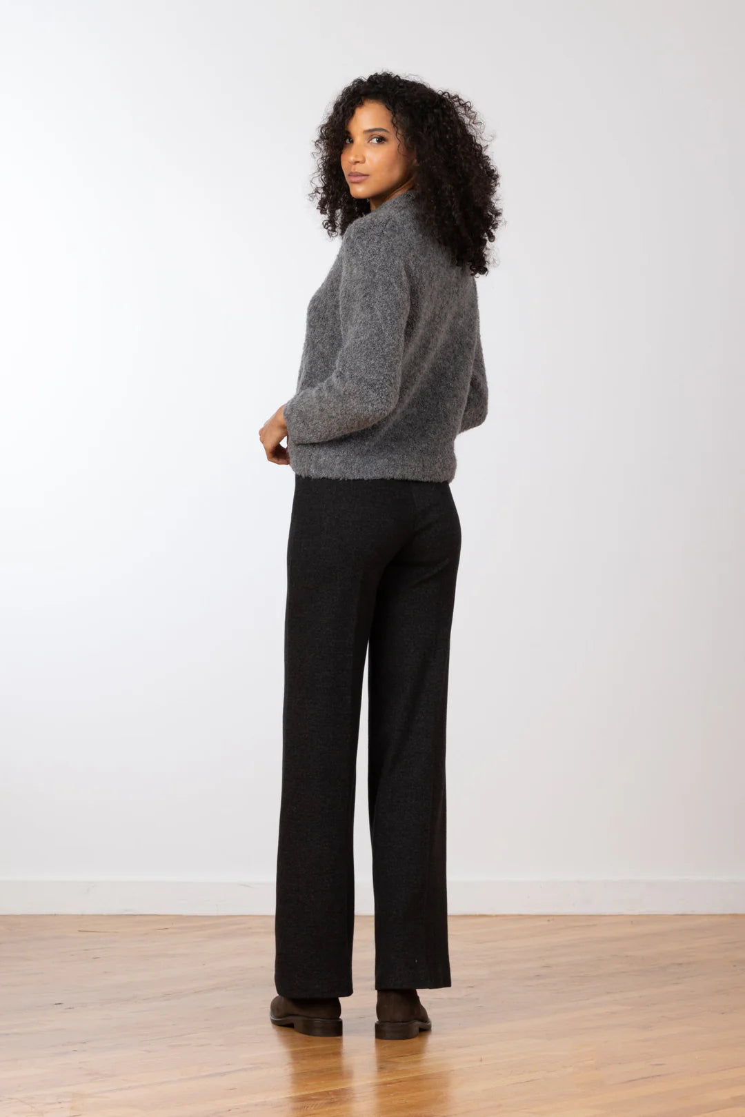 Flavia Pant in Cozy Charcoal