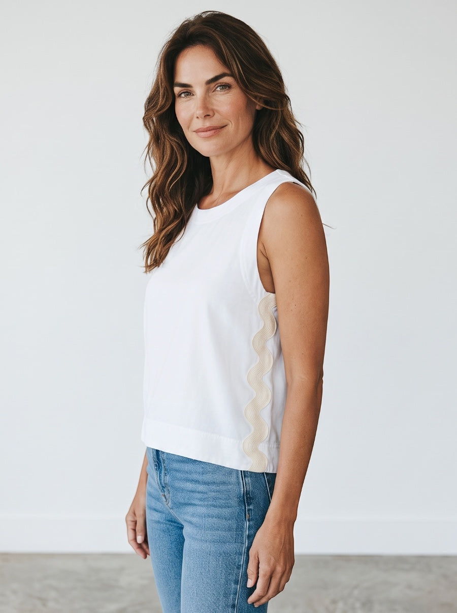 PQ Swim Crop S/L Top