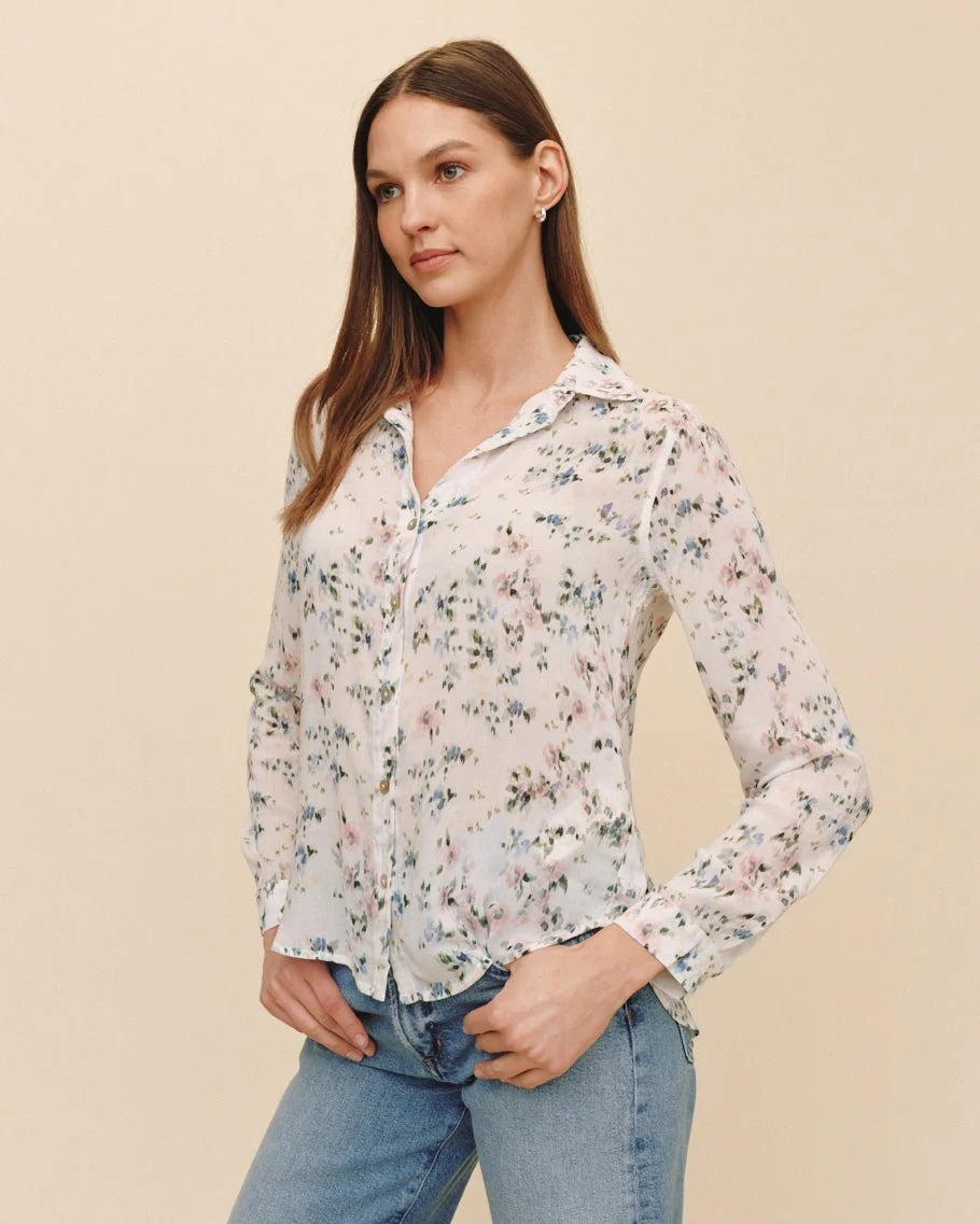 Painted Petals Button Down