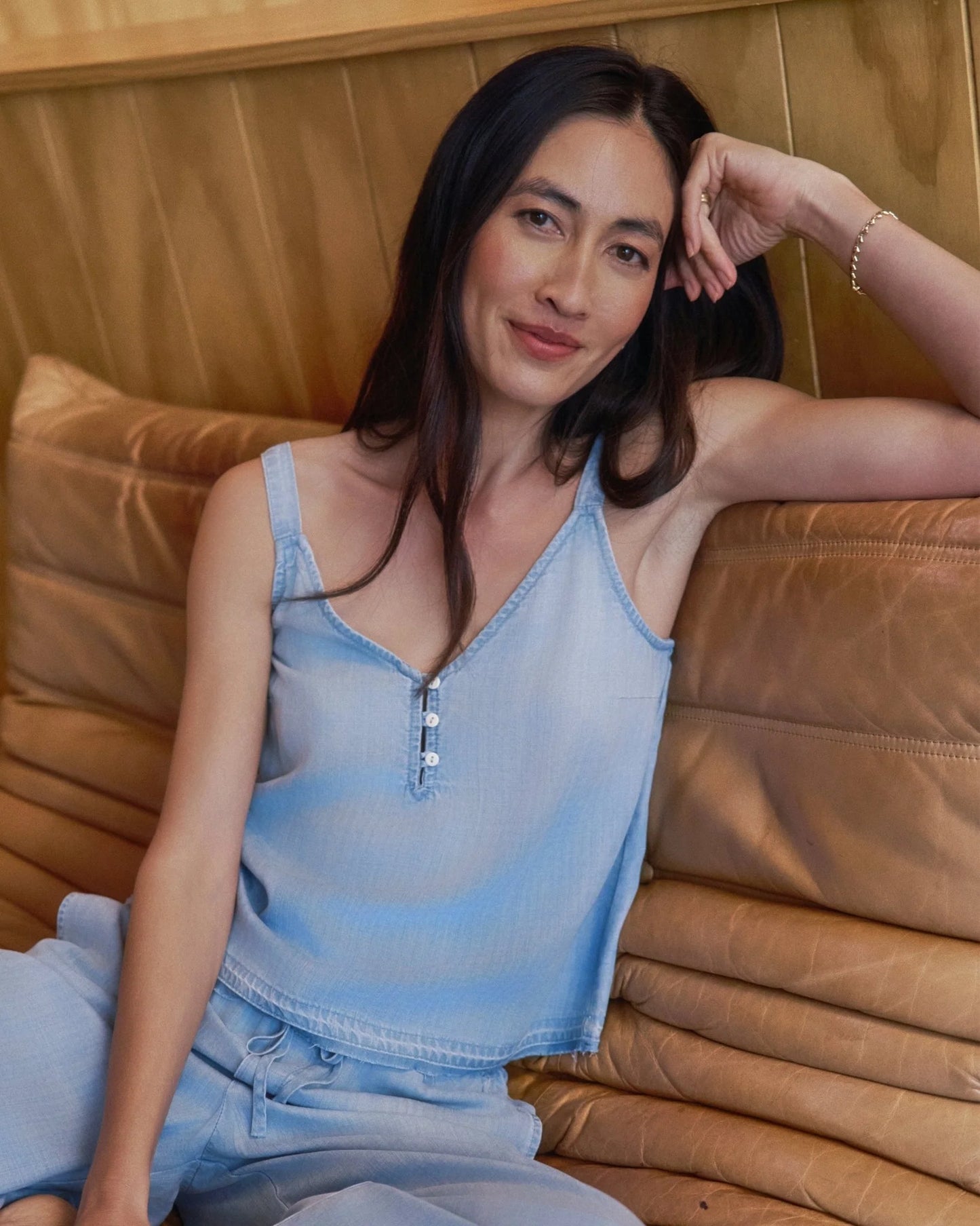 Button Front Cami