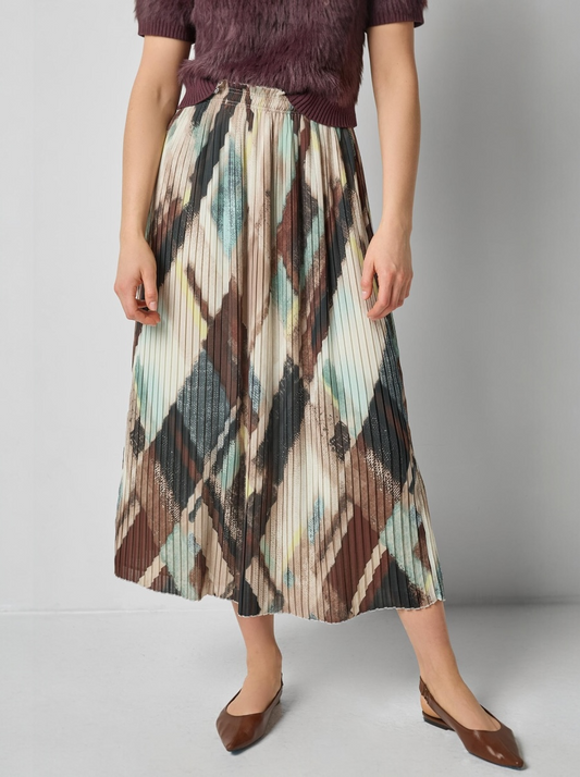 Pleated Maxi Skirt