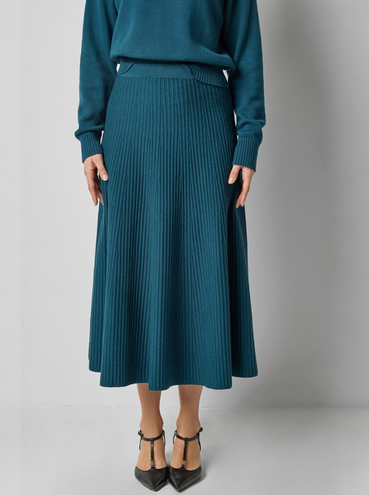 Flared Knit Skirt