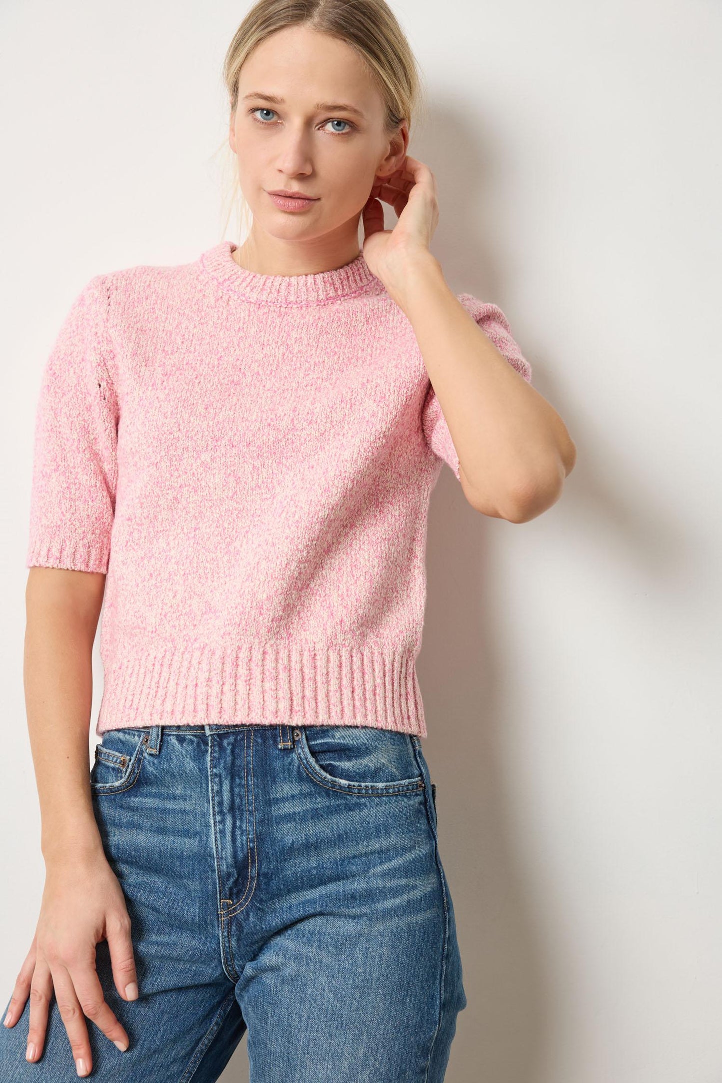 S/s Marled Pullover