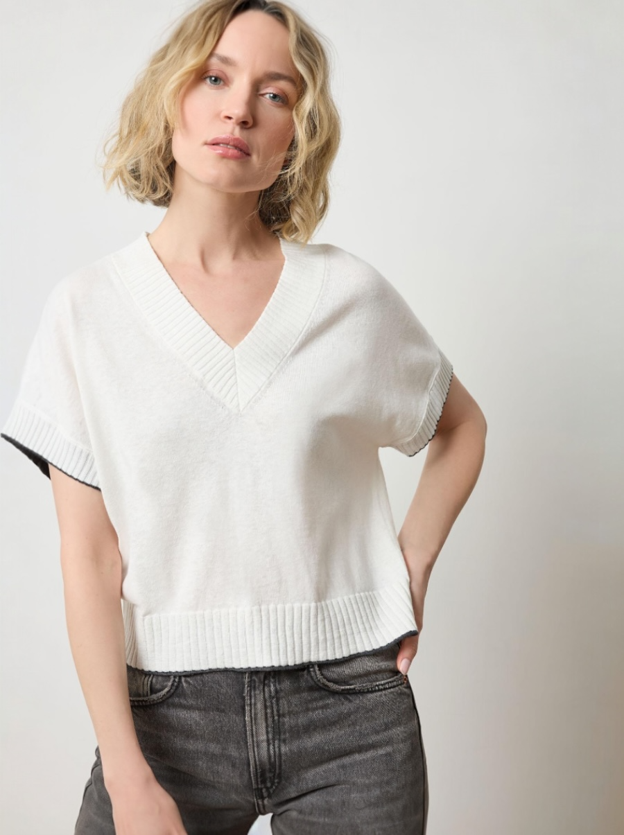 S/s V-Neck Sweater