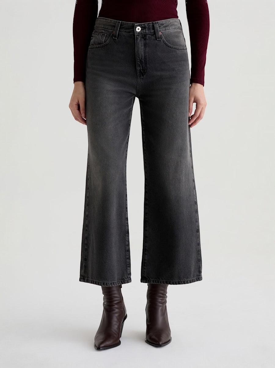Saige Wide Leg Crop in Overnight