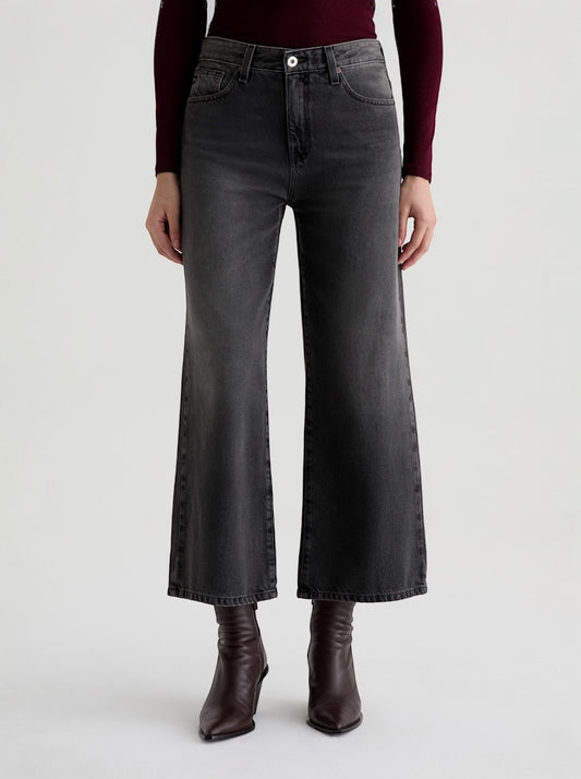 Saige Wide Leg Crop in Overnight