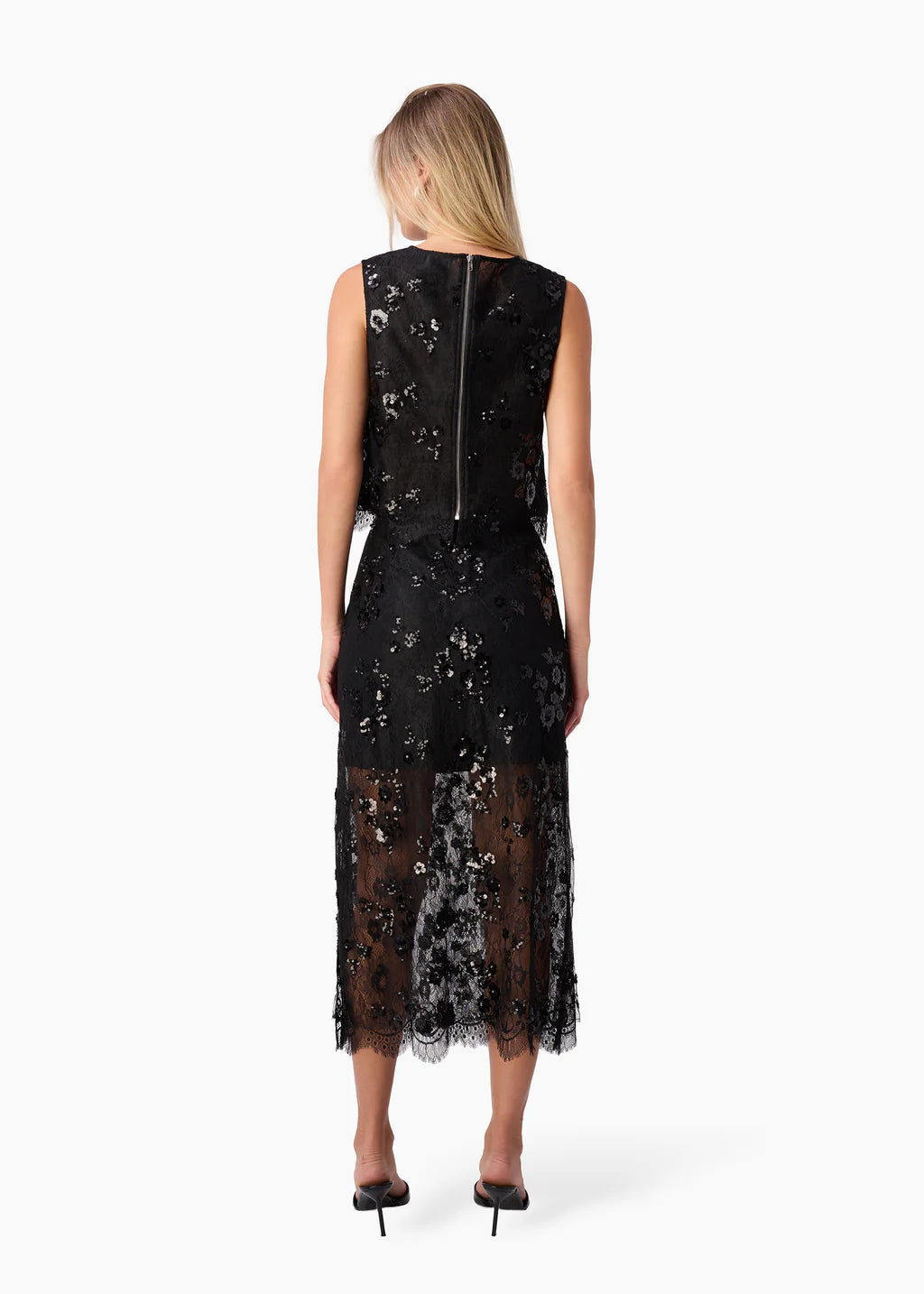 Aylin Sequin Lace Skirt