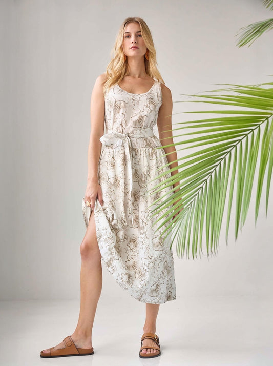 Poplin Maxi Yoke Dress