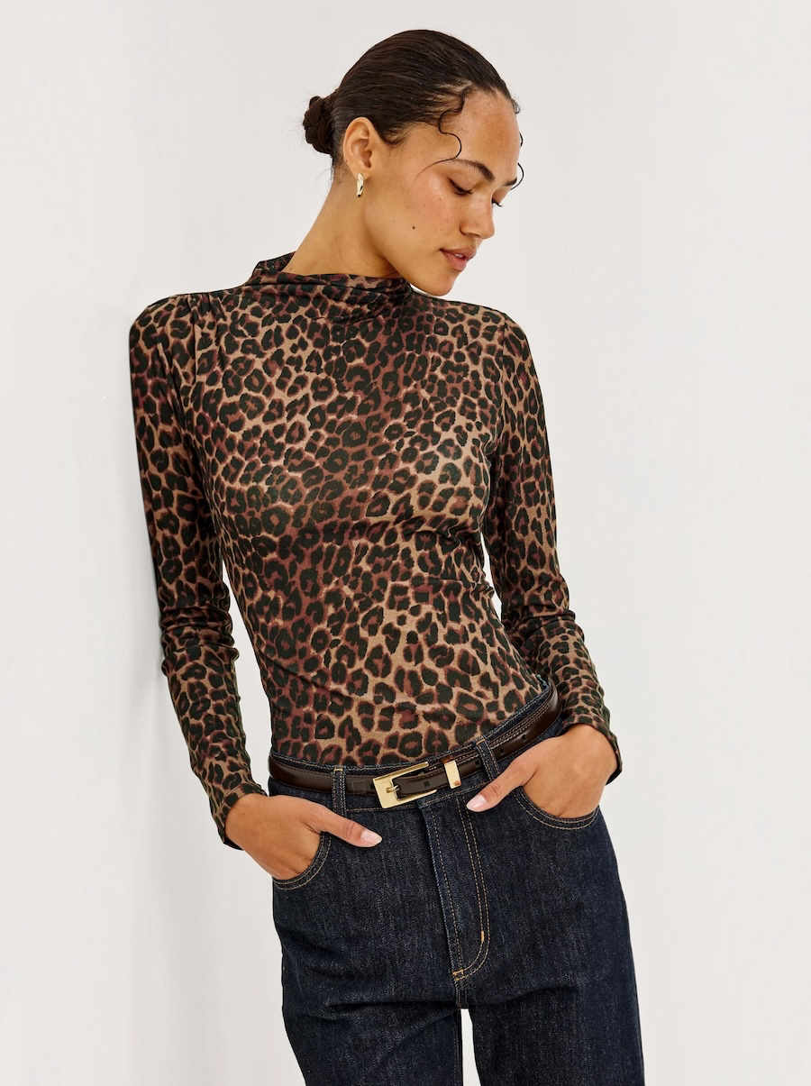 Joelle Top in Leopard