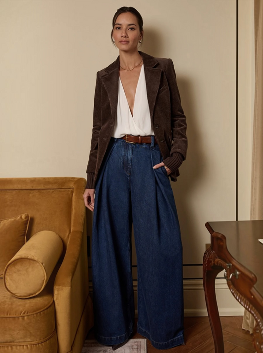 Denim Pleats For Days