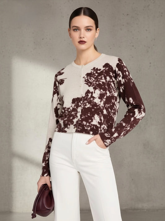 Placed Floral L/S Cardigan