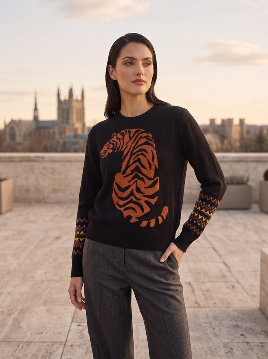Jacquard Tiger Crew