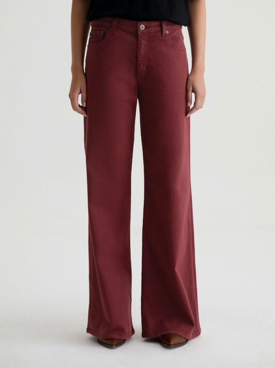 Saige Wide Leg in Cranberry