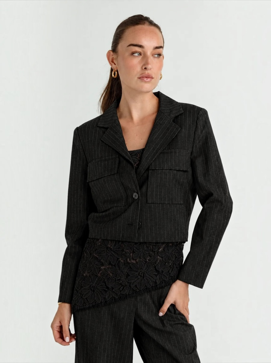 Pinstripe Azula Jacket