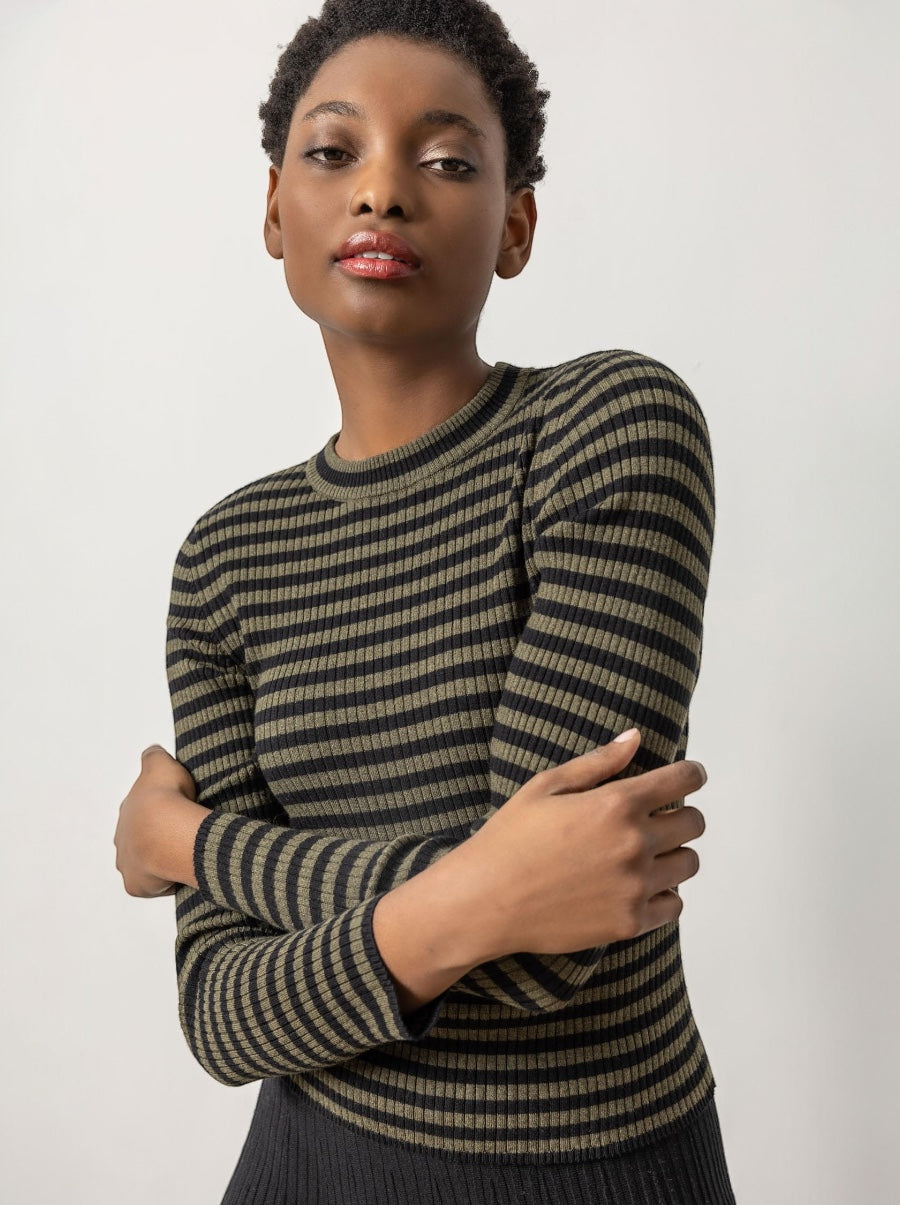 Striped Crewneck Sweater