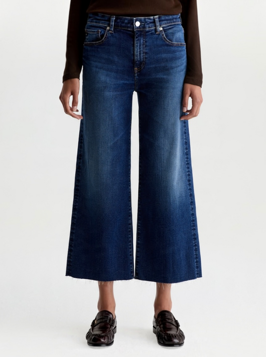 Saige Wide Leg Crop in HRDB
