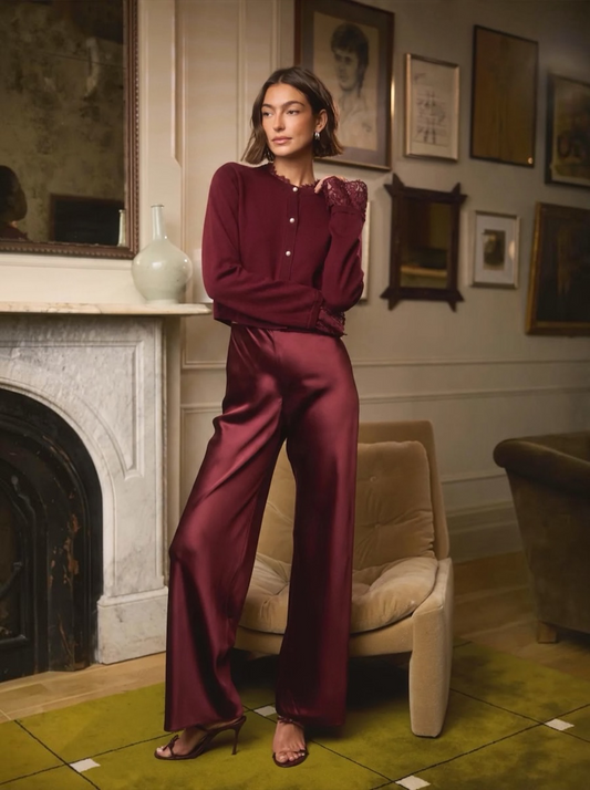 Bristol Pant in Deep Plum