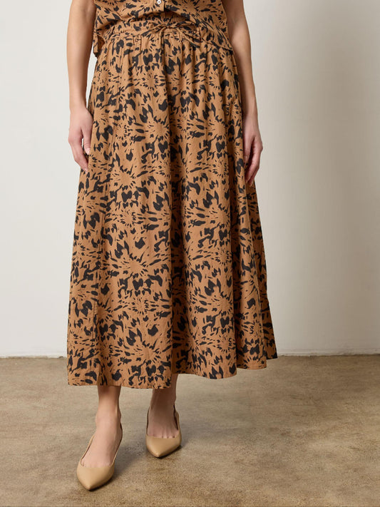 Paneled Maxi Skirt