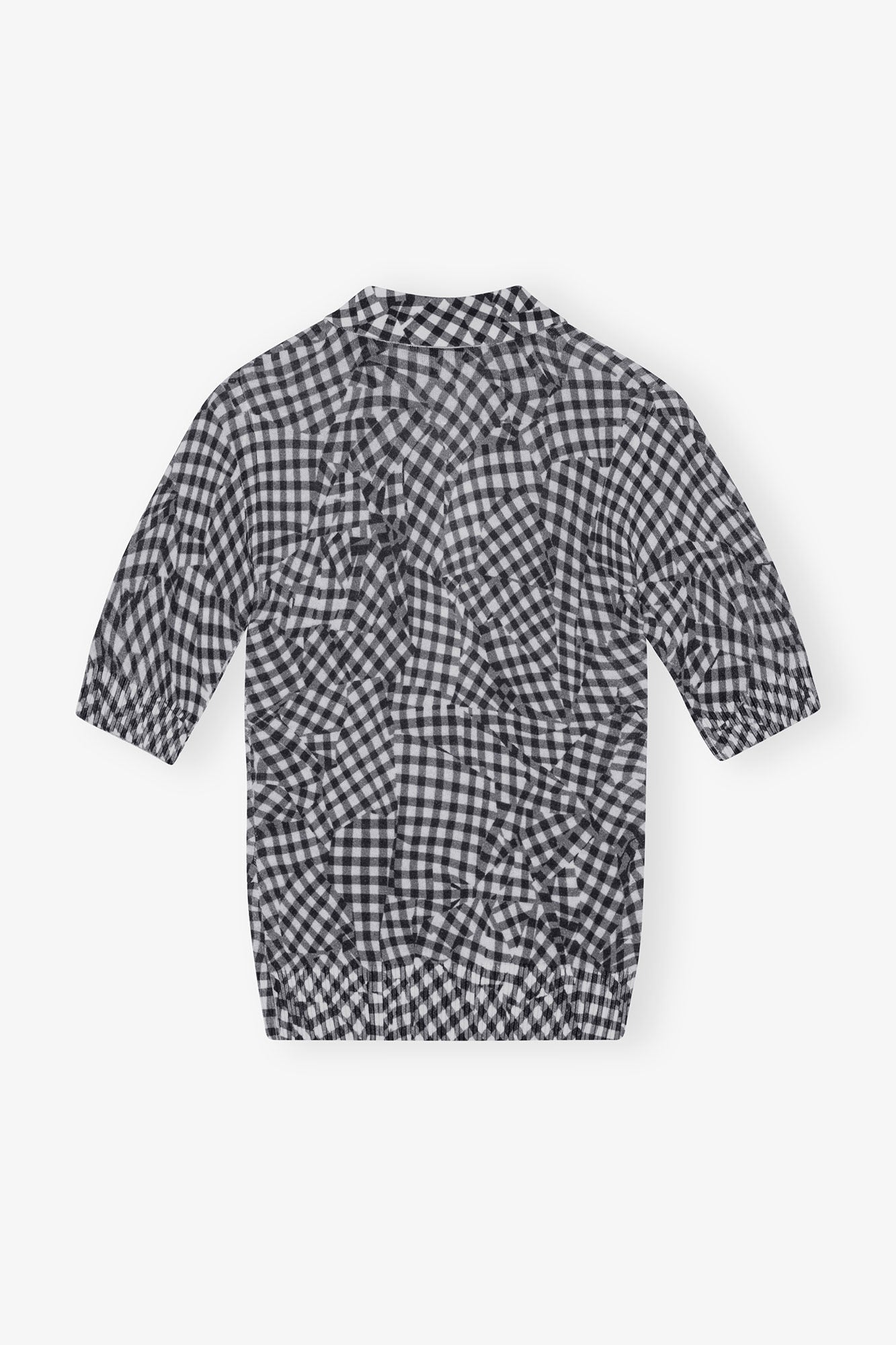 Sheer Cotton Printed Polo