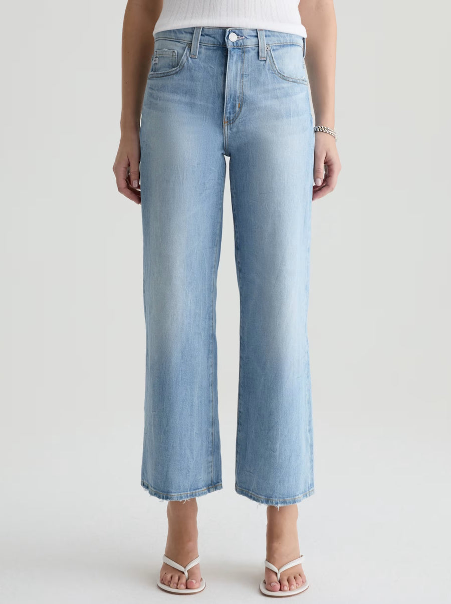 Saige Wide Leg Crop in HBKNGR