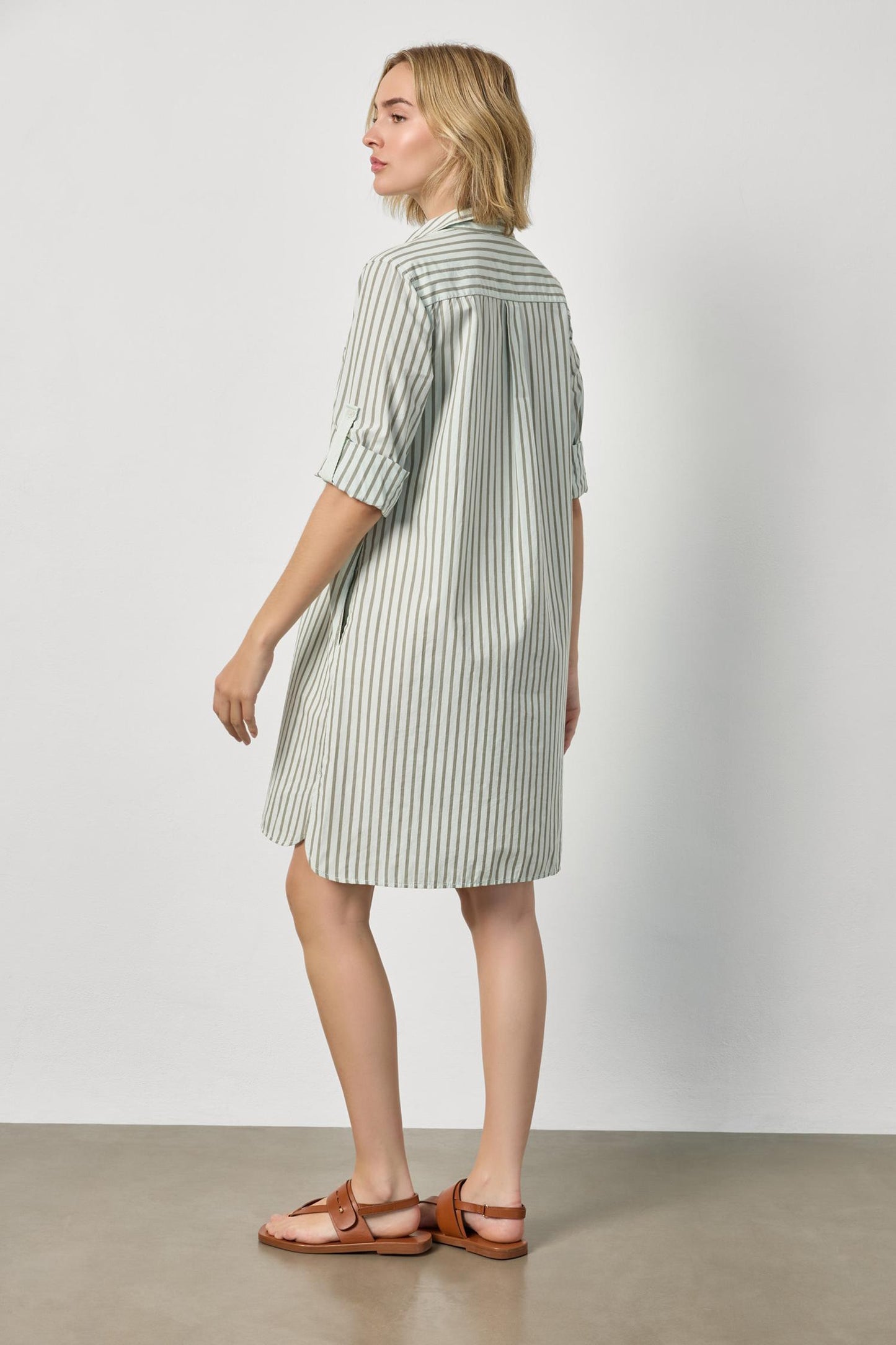 Striped Shirt Dress