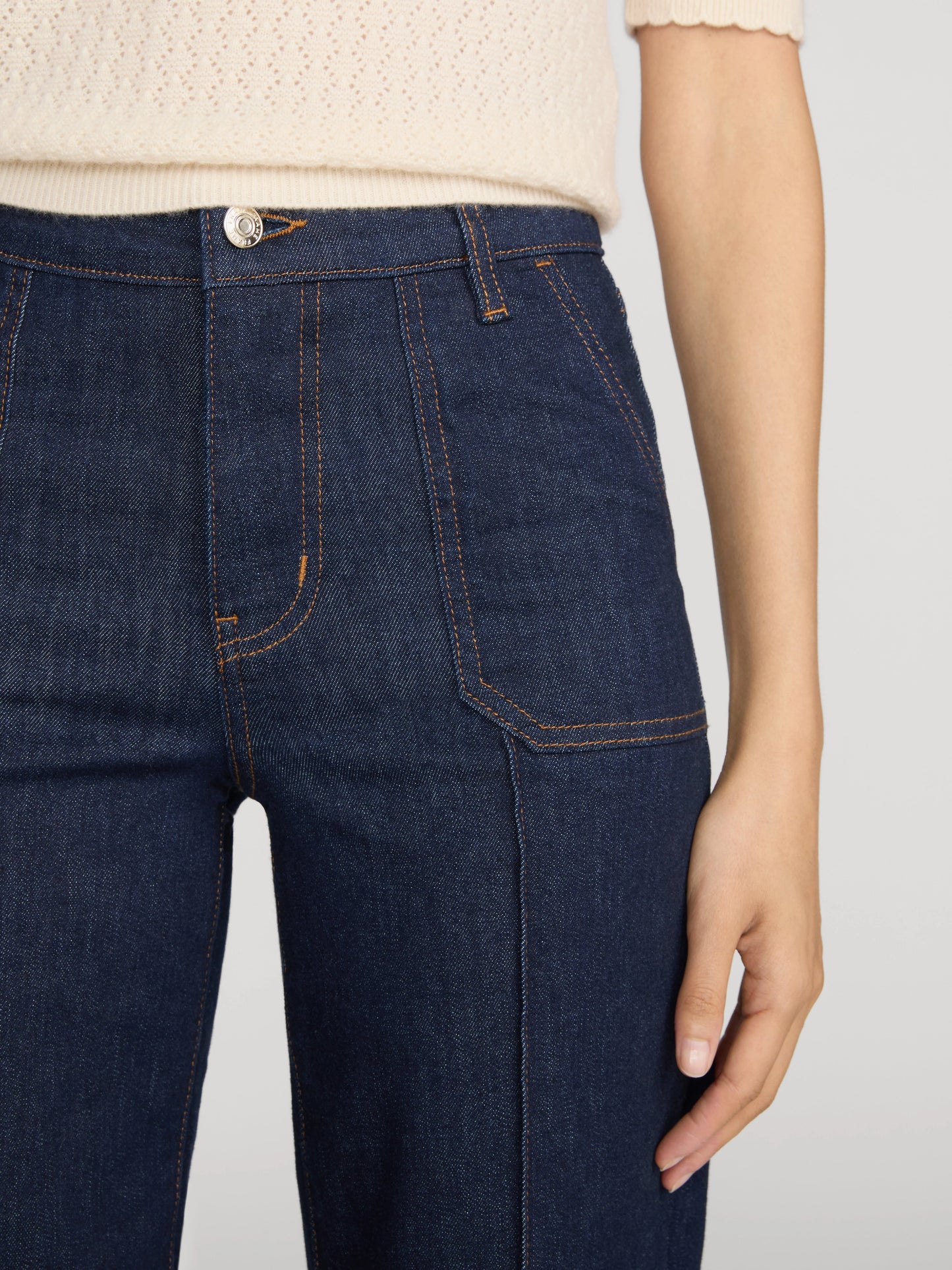Le Slim Palazzo Pintuck Pocket