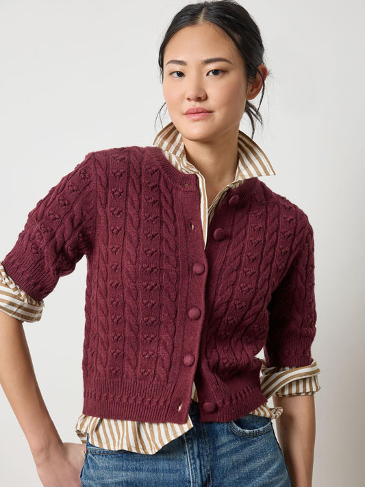 Short Sleeve Cardigan Sweater