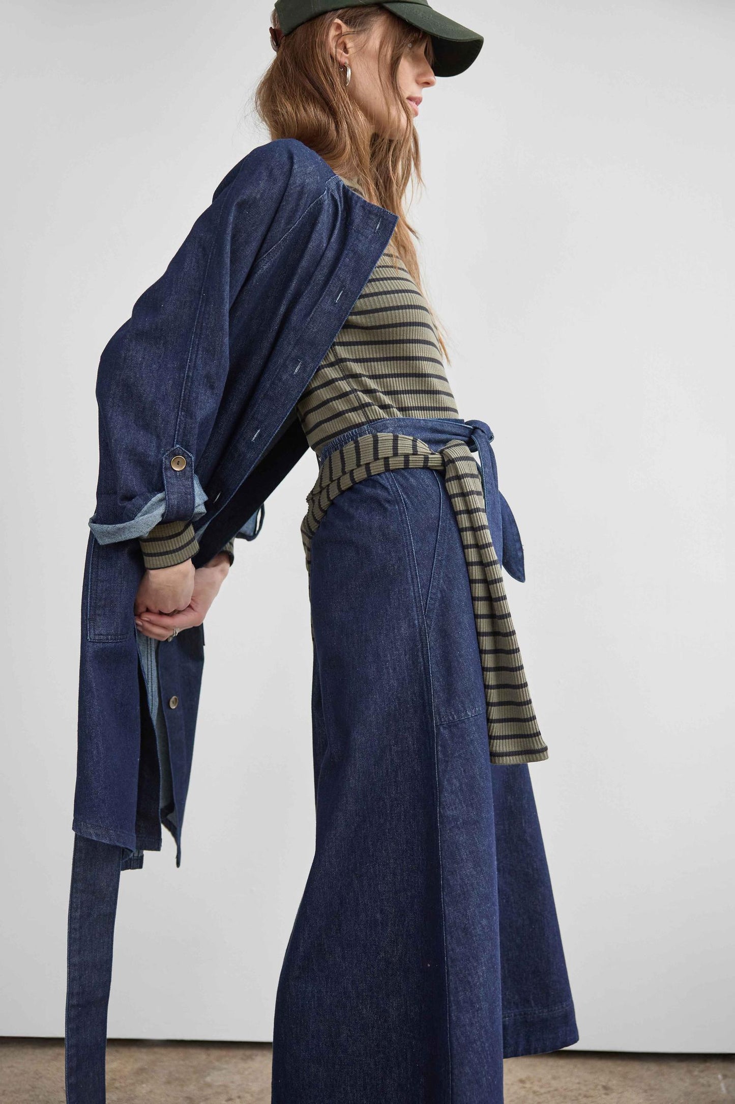 Belted Pocket Front Skirt