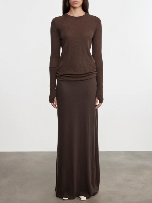 Cashmere Bias Skirt