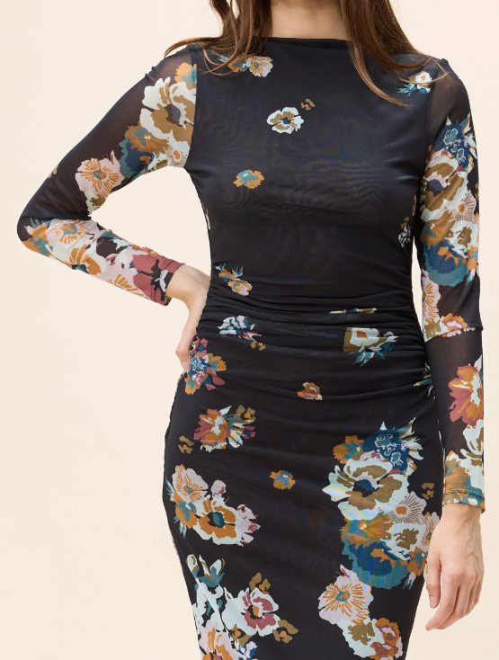 Laura Mesh Midi Dress