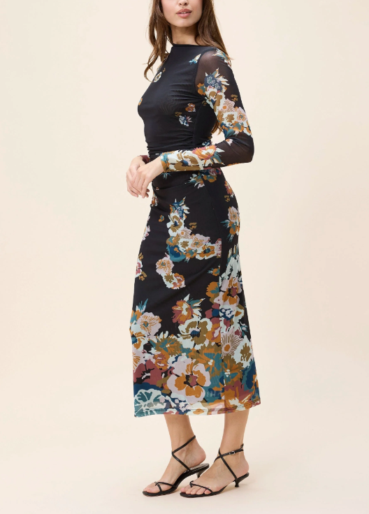 Laura Mesh Midi Dress