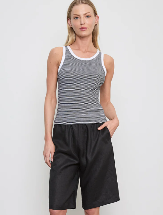 Cotton Mini Stripe Tank
