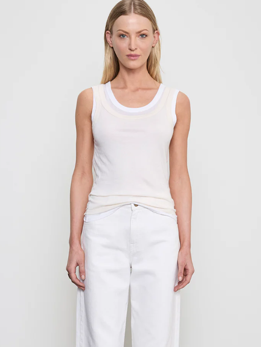 Tissue Jersey Layered Tank