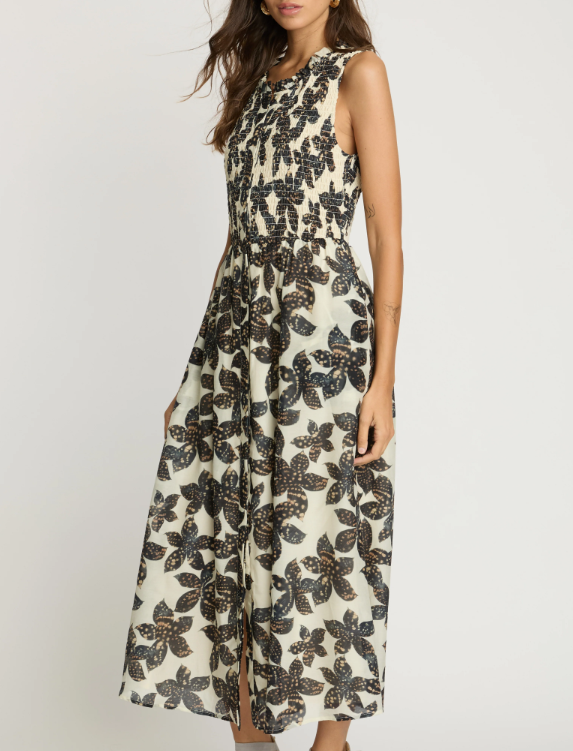Mina Dress in Ink Press