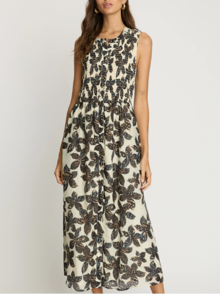 Mina Dress in Ink Press