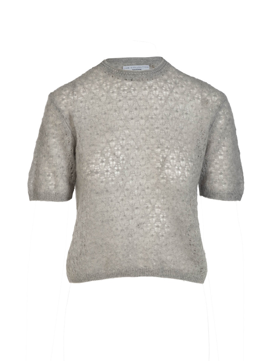 Coastal Pointelle Shortsleeve Sweater
