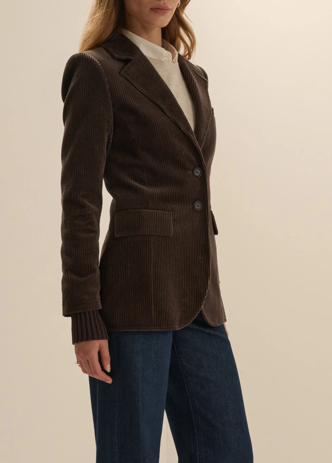 Cord City Blazer in Espresso