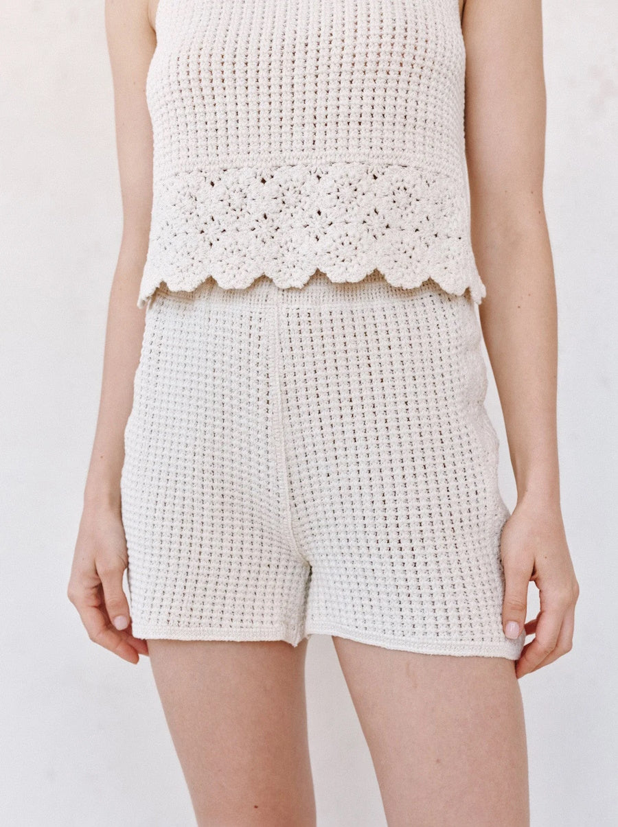Open Crochet Short