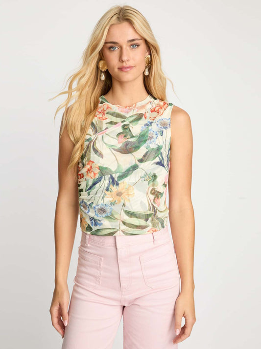 Devi Top in Buttercream Floral